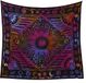 Ibenzoa® Décoration murale psychédélique faite à la main avec motif soleil, lune et étoiles pour intérieur et extérieur