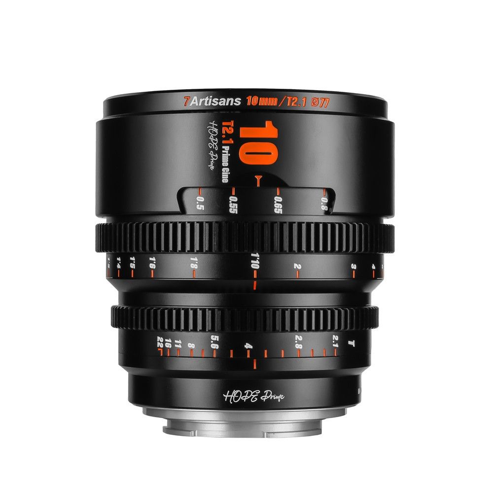 7Artisans HOPE Prime S35 10mm T2.1 Cinema Lens - Micro Four Thirds (MFT) - Black