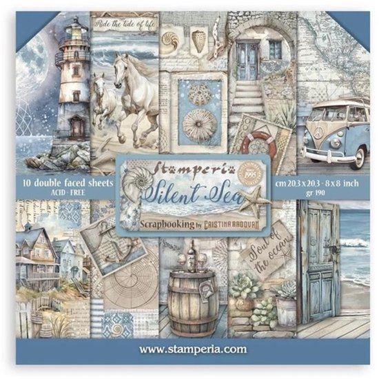 Stamperia - Silent Sea 8x8 Inch Paper Pack (SBBS125)
