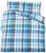 vidaXL Ensemble de housse de couette 220x240 cm Coton Bleu et Gris