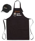 mijncadeautje Fashion Barbecueschort - Grill Master BBQ - met naam - zwart - XXL 97 x 68 cm - gratis BBQ cap
