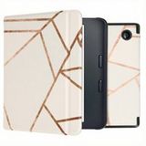 imoshion Design Slim Hard Case Sleepcover met stand voor de Kobo Libra 2 / Tolino Vision 6 - White Graphic