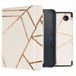 imoshion Design Slim Hard Case Sleepcover met stand voor de Kobo Libra 2 / Tolino Vision 6 - White Graphic