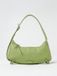 Coccinelle Crescent Leather Shoulder Bag Wo - Green