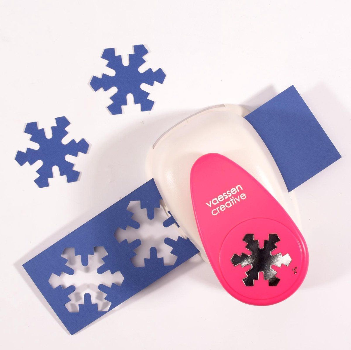 Vaessen Creative Figuurpons - Sneeuwvlok - XL - Wit