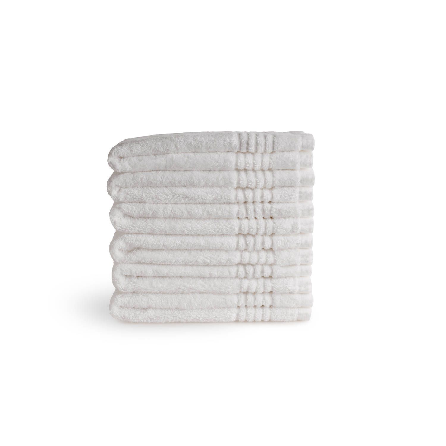 SeaShell SeaShell supreme gastendoek - 650 gram/m2 - 100% egyptisch katoen - white - 6 stuks - 30x50cm
