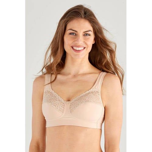 Swegmark Thoughtful beige niet-voorgevormde katoenen bh zonder beugel