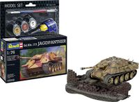 Revell Modelbouwpakket Militaire voertuigen - 63232 Sd.Kfz.173 Jagdpanther Tank - Model Set Plastic - 1:76 - Modelbouw