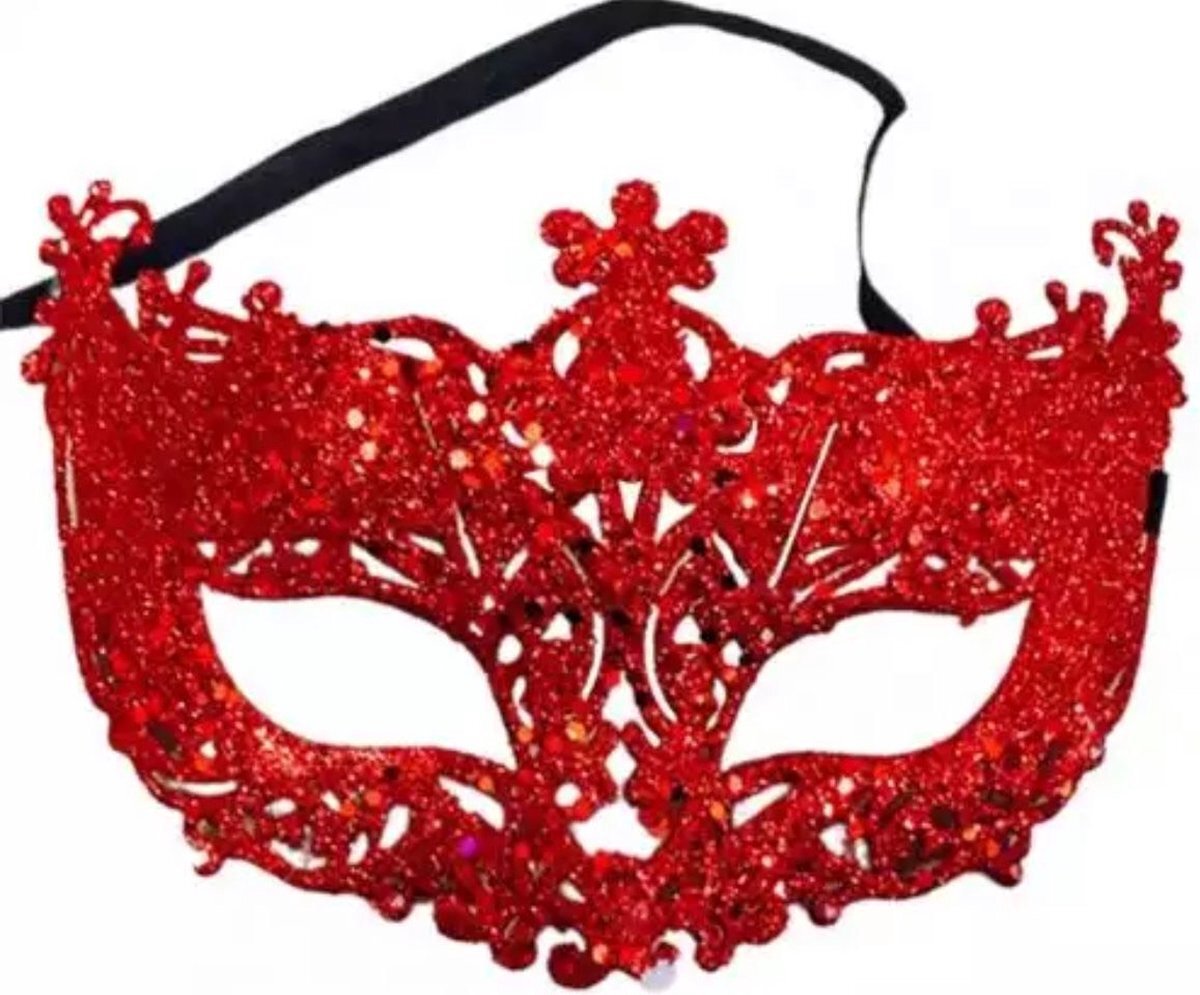 Akyol Kant Masker rood - Masker Voor Carnaval Halloween Masker Half Gezicht - Venetië masker - masker voor bal - gala masker - festival masker - masker van kant-masker vrouwen - bal - klassenfeest - Bal masker - Party Maskers - carnaval