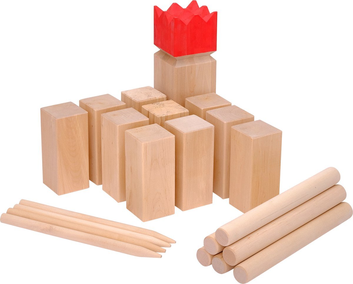 Ocean5 Werp spel Kubb Competition Berken rood 9x9x30 cm