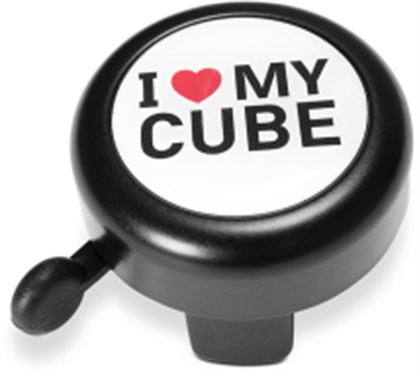 Cube I love my Cube Fietsbel - zwart/wit