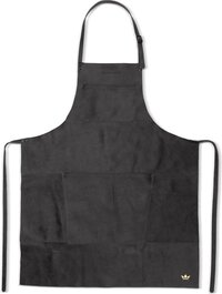 Dutchdeluxes Barbecueschort Leer BBQ Hittebestendig Zwart One size