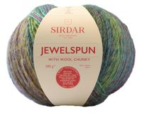 Sirdar Jewelspun met wol Chunky, Emerald Shore (201), 200g