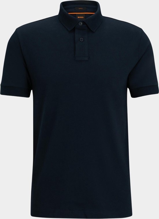 BOSS - Passenger Polo Zwart - Slim-fit - Heren Poloshirt Maat 3XL