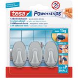 Tesa Powerstrips ovale haken mat chroom small - 9x stuks