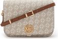 Michael Kors Delancey Sac bandoulière pour femme imitation cuir blanc