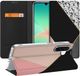 B2Ctelecom Samsung Galaxy A26 Stand Case Zwart Roze Vormen