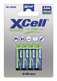XCell Pile AAA rechargeable (crayon) NiMH 1000 1.2 V 4 pièce(s)