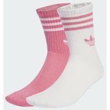 adidas Originals 3-Stripes Glitter Crew Socks (2 Pairs) Size 43-45