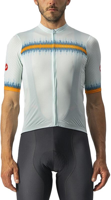 Castelli Grimpeur Jersey Heren - turquoise/geel