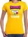 Bellatio Decorations apres ski t-shirt voor dames - geel - M