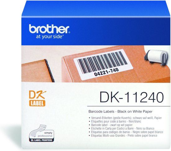 Brother DK-11240 Die-Cut Label - 102x51mm - White (600 Labels/Roll)