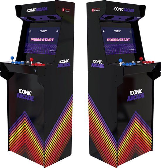 Merkloos ICONIC Arcade - Arcade spelautomaat - 21 inch Full HD IPS-scherm - Wi-Fi en Bluetooth - Klassieke arcadebeleving