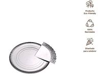 Mundigangas Rond dienblad met zilveren rand 30 cm
