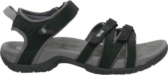 Teva Tirra Leather Women's Sandals - Black/Grey - Size 42