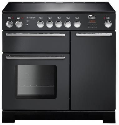 Falcon Infusion 90 Slate - 90cm Inductie Fornuis - Zwart