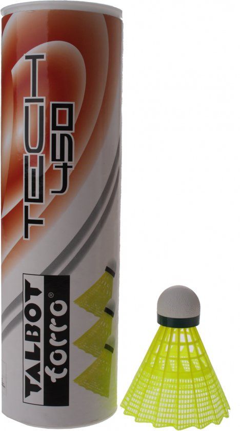Talbot Torro Badminton Shuttles Tech 450 - 6 Stuks - Geel/Groen