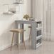 Maison Exclusive - Tabouret de bar avec étagère, gris Sonoma, 102x50x103,5 cm, panneau de particules