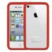Logotrans Burl Series Silicone Case voor Apple iPhone 4 rood