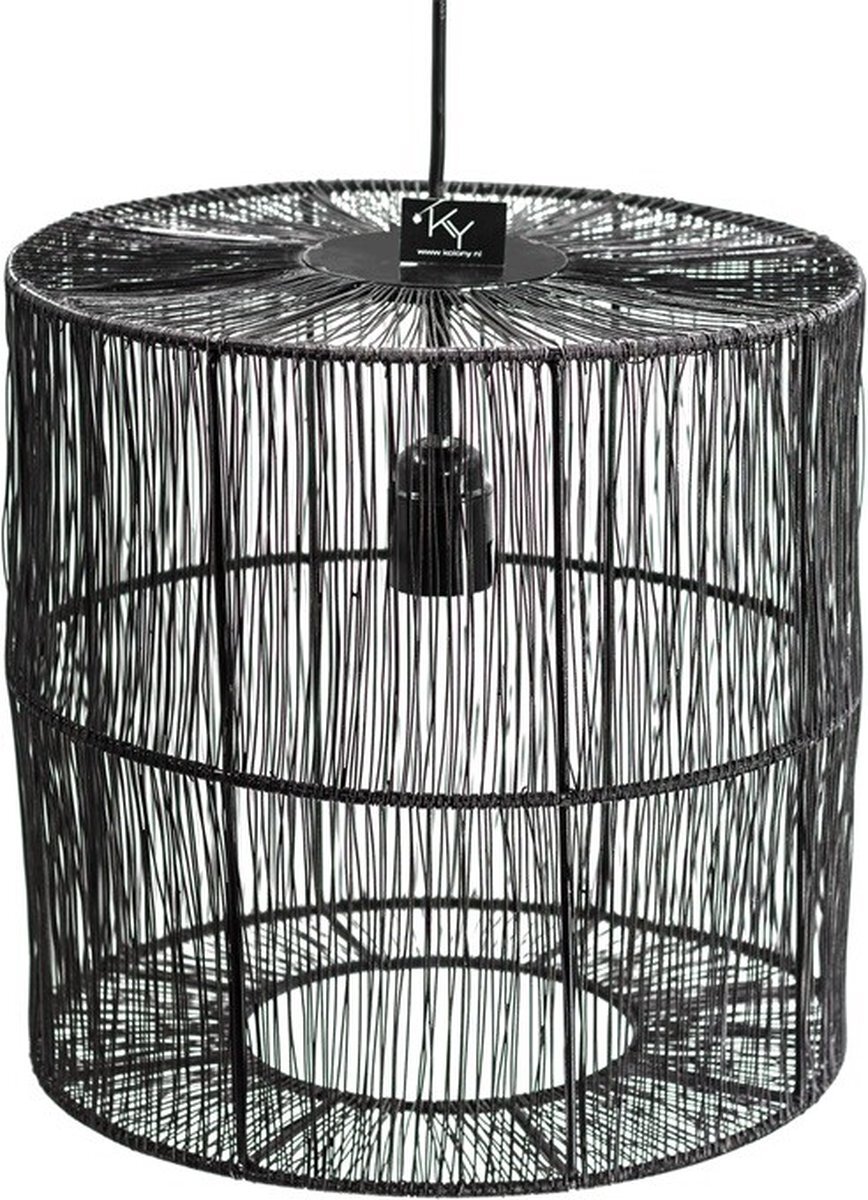 Kolony Hanglamp metaal zwart - black - - 30x30x30cm