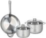 Fackelmann Elo Profi Brillant Poêle 32 cm et 2 casseroles 20 et 24 cm
