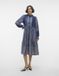 VERO MODA VMLEVI NEW POLY L/S CALF DRESS WVN EXP Dames Maxi jurk M Polyester Wit Lange mouw