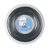 Wilson tennisssnaar Alu Power 125 Rough, zilver, rol van 220 meter, 1,25 mm, WRZ990200