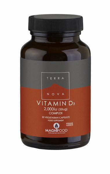 Terra Nova Vitamine d3 2000iu complex 50vc