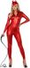 Smiffys Fever Miss Whiplash Catsuit - XS - Rood