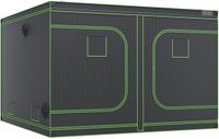 Merkloos / Sans marque Bol Kweekkast 305 X 305 X 203 cm met Stevig Stalen Frame en Duurzame 600d Oxford Stof, Geschikt voor 60 Kg Belasting en 400 W Kweeklampen.