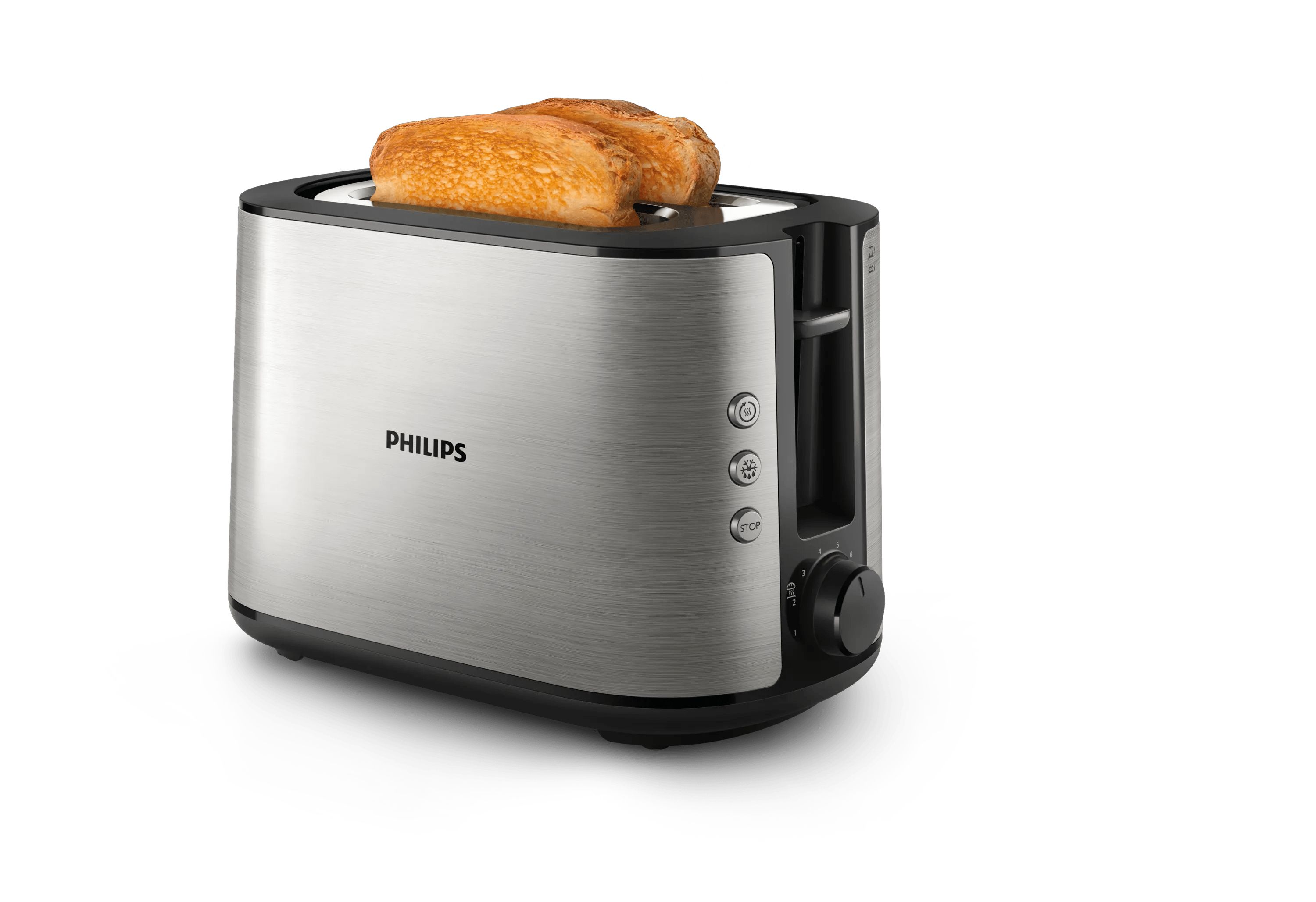 Philips Viva Collection HD2650/90 Broodrooster - 2 sneetjes, zwart/rvs
