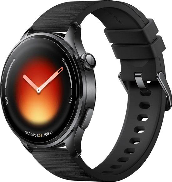 Xiaomi Watch 5 Zwart - Smartwatch - AMOLED Display - Ingebouwde GPS - Bluetooth Bellen - Hartslag en SpO2 Monitoring - 5ATM Waterbestendig - Android en iOS Compatibel