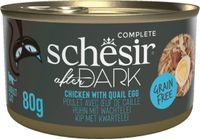 Schesir After Dark Bouillon Kip & Kwartelei - 12 x 80 gr - Voordeelverpakking