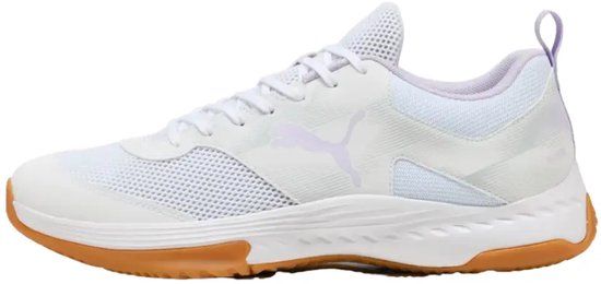 Puma Varion 3 Jr 109097 04 indoor-schoenen voor kinderen met klittenbandsluiting, wit