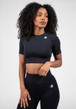 Gorilla Wear Whitney Seamless Crop Top - Zwart - L/XL