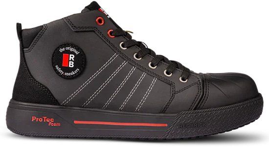 Redbrick Champ High Sneaker S3S - Zwart - 36