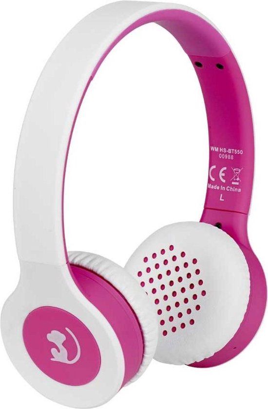 Wonky Monkey Koptelefoon - Roze