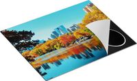 Chefcare Inductie Beschermer Central Park in New York tijdens de Herfst - 65x52 cm - Multicolor