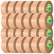 m-office Papiertape, kraftpapier, plakband voor kartonnen verpakkingen, verzending, verhuizingen en knutselwerk, verpakkingstape, bruin kraftpapier plakband (24 stuks, 72 mm x 80 m)