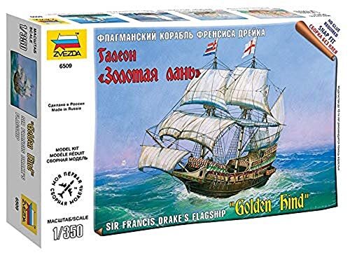 Zvezda 500786509 - watervoertuig - 1:350 Engelse galeone - Golden Hind